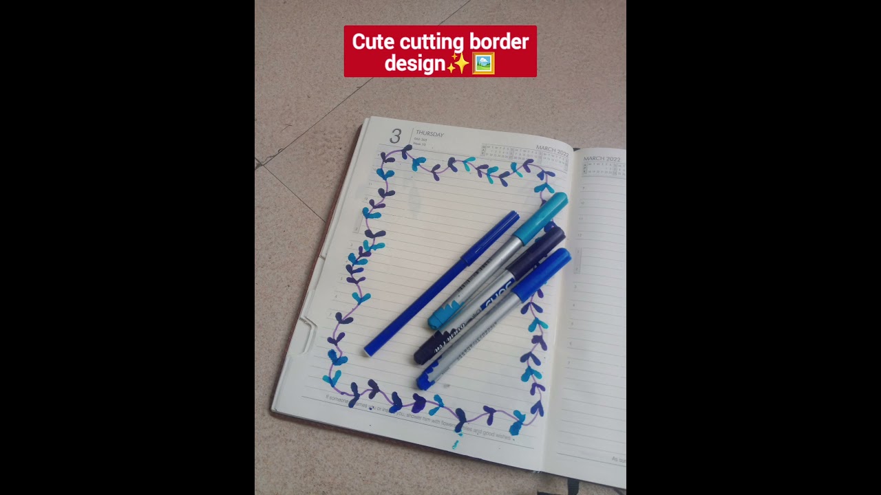 5 cute border design for project|