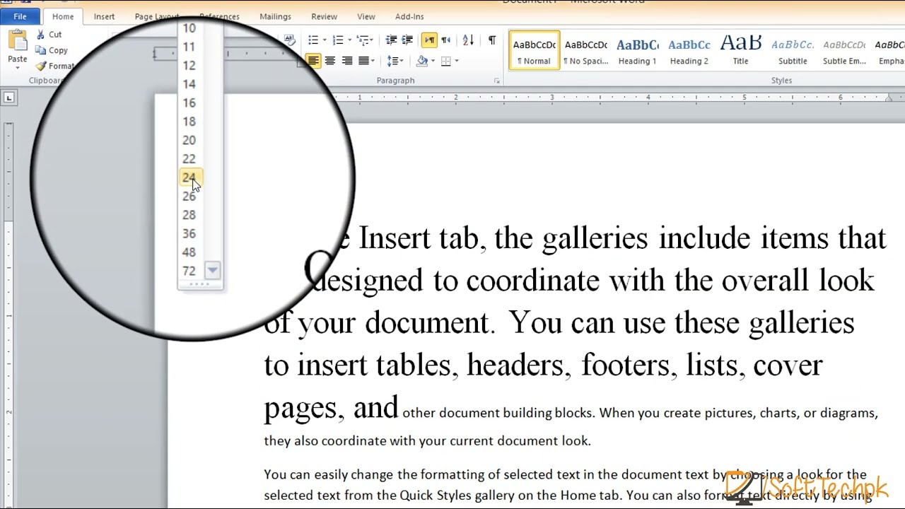 Microsoft word Font tools