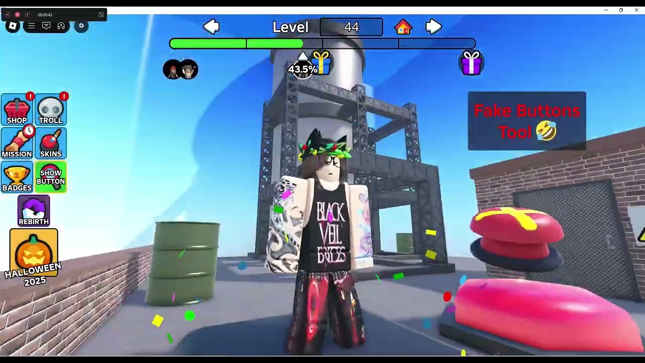 find the buttons world one on roblox