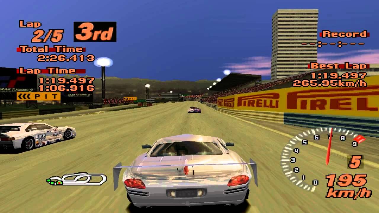 Gran Turismo 2 - Red Rock Valley Speedway - Concept Car LM Edition - ePSXe 1.8.0