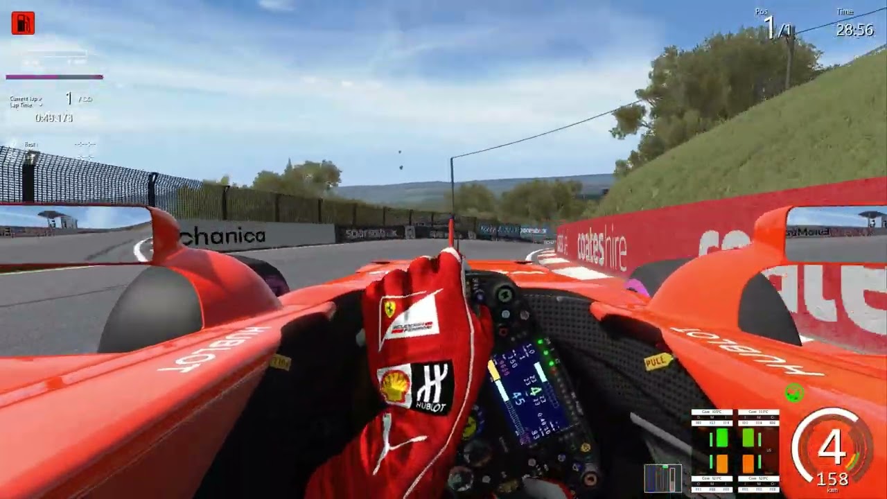 Assetto Corsa (PC) - Ferrari SF70H @ Bathurst 1:30.608 + SETUP