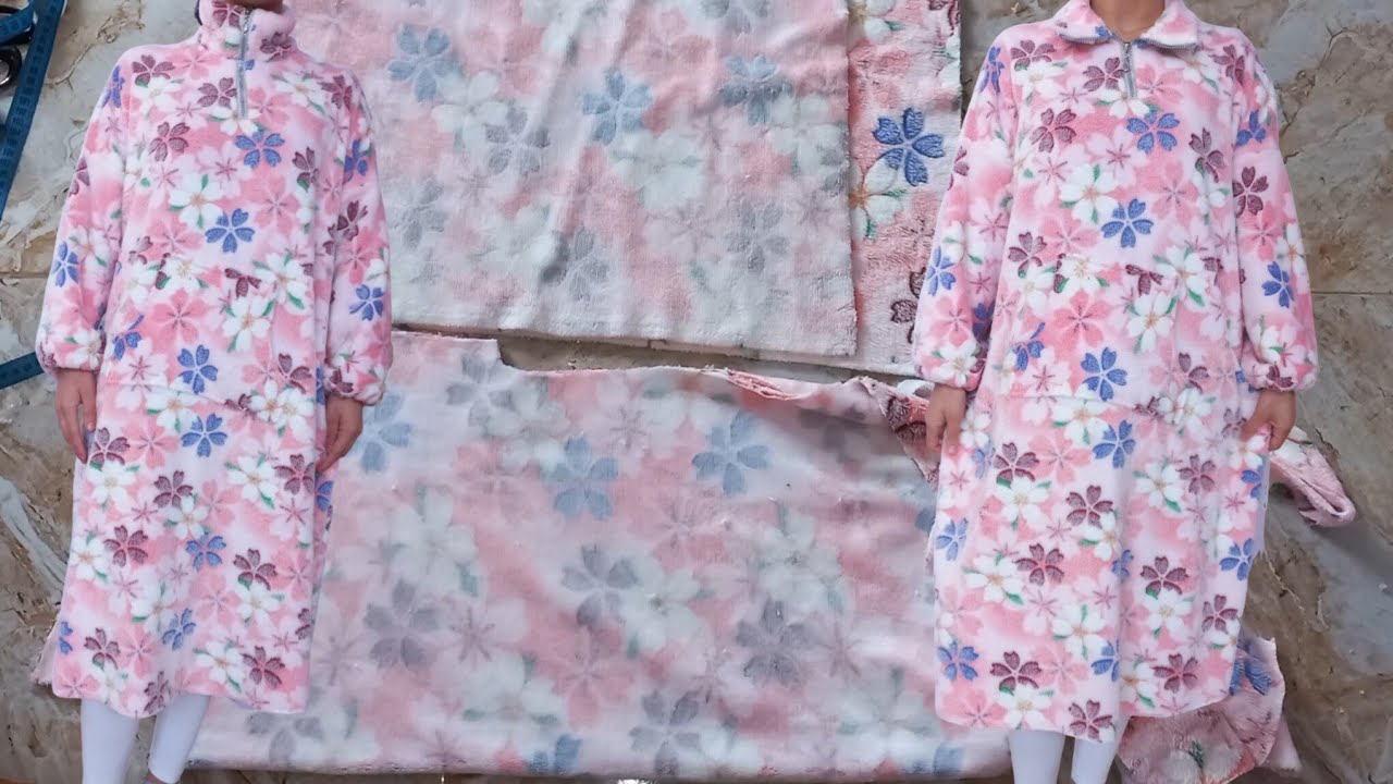 غير بميترا قماش درت سويت ميدي  تاع دار أوفر سايز بتقنيات للمبتدئين مع جيب الكونقورو 