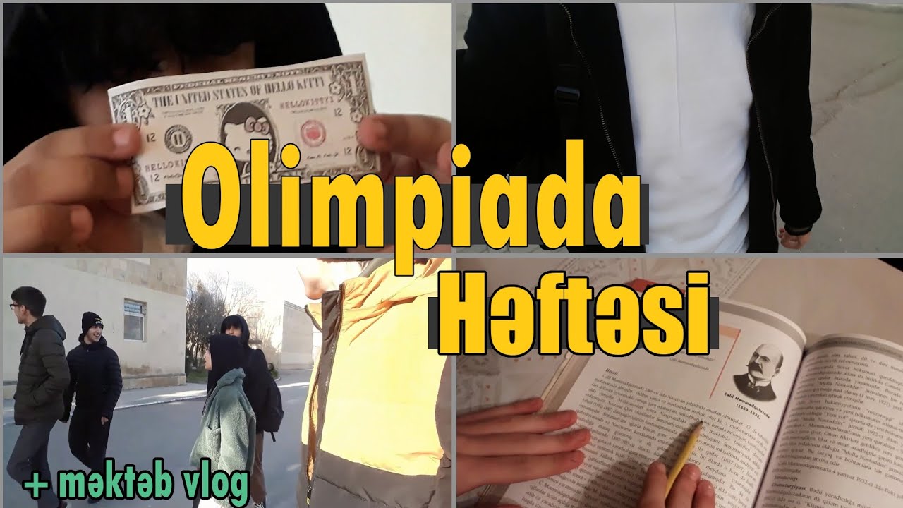 Olimpiada həftəsi | məktəb vlogu , həftəlik rutin, Azərbaycan dili və Ədəbiyyat - studywithcml