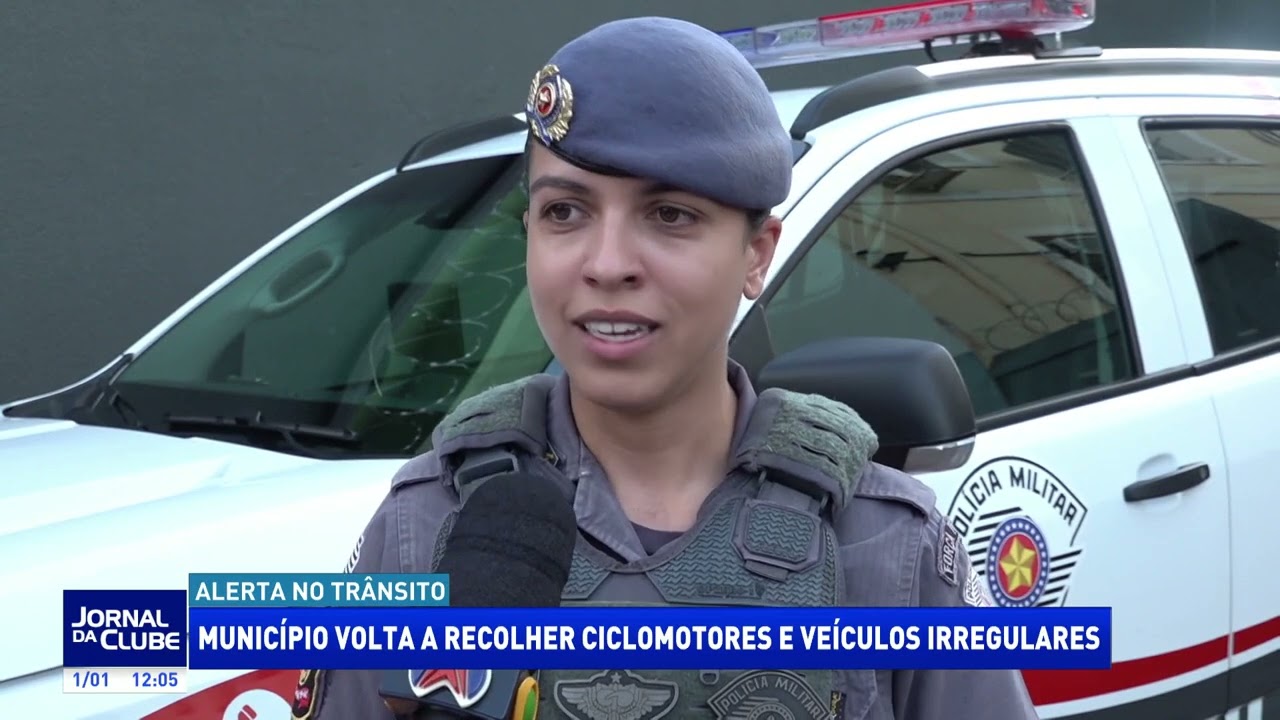 PM retoma apreensão de ciclomotores e patinetes irregulares na região - Jornal da Clube (01/01/26)