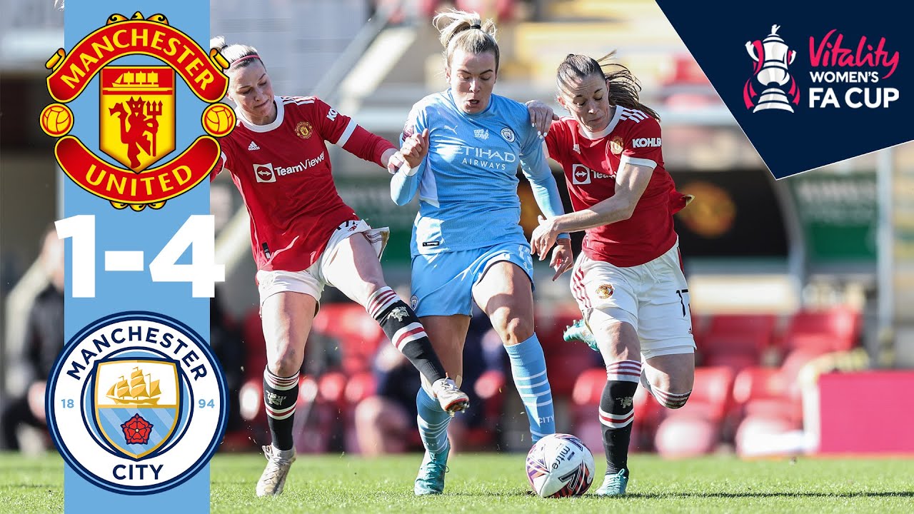 DERBY WIN | Man Utd 1-4 Man City | Women's FA Cup Highlights | Hemp, White, Weir & Shaw goals!