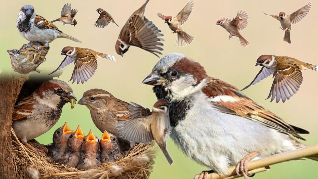 गौरैया क्या देखकर प्रजनन करती है? Sparrow video।#sparrow #birds 