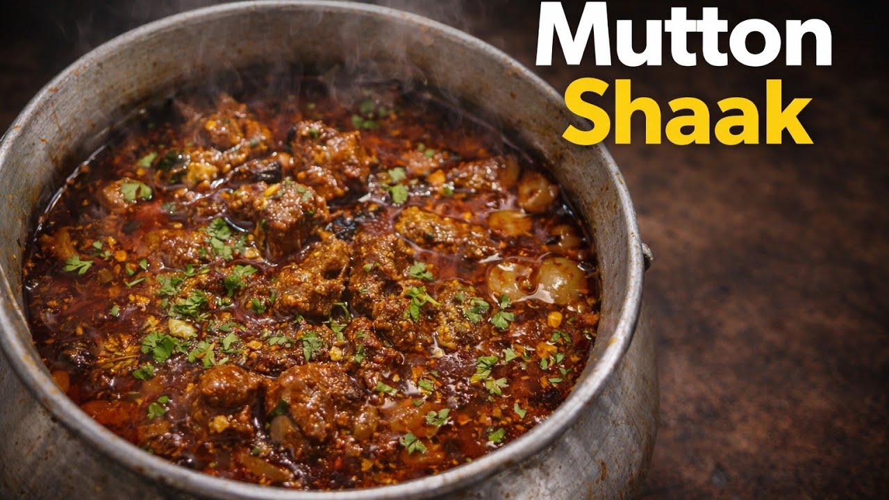 Mutton Shaak in Handi | Traditional Spicy Mutton Curry | Slow Cooked Recipe