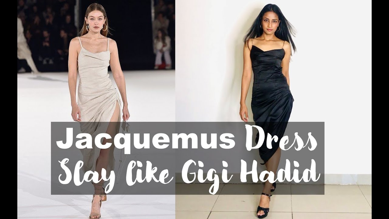 Made JACQUEMUS dress from Scratch worn by Gigi Hadid | Neelam Sehtya