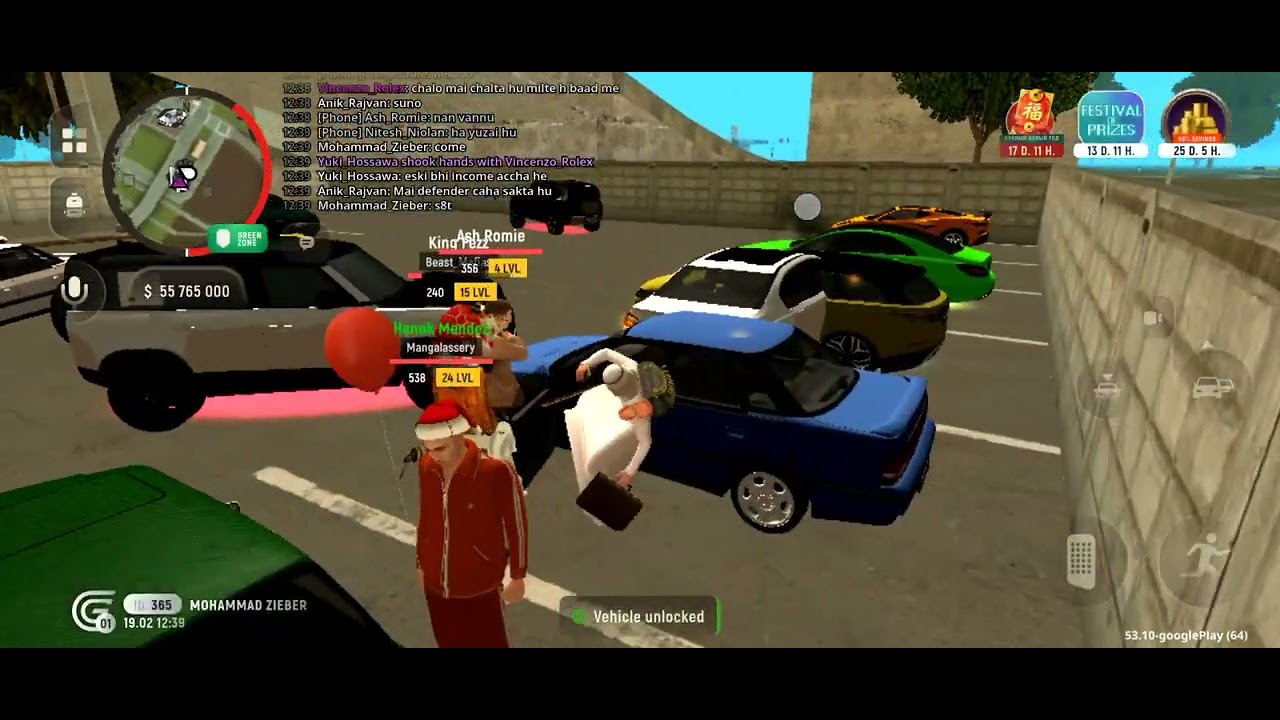 I give  a car random person 