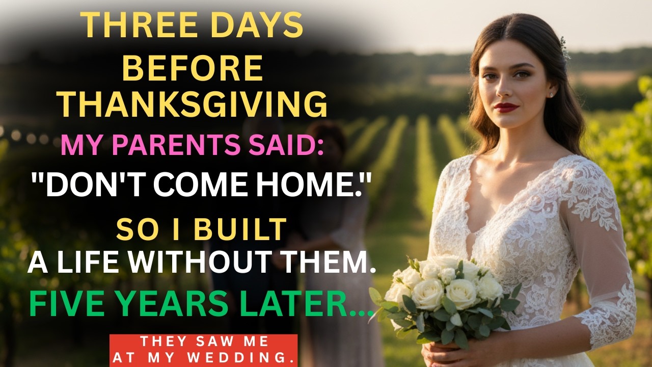 “Don’t Come Home,” My Parents Said… So I Replaced Them — They Realized It at My Wedding.