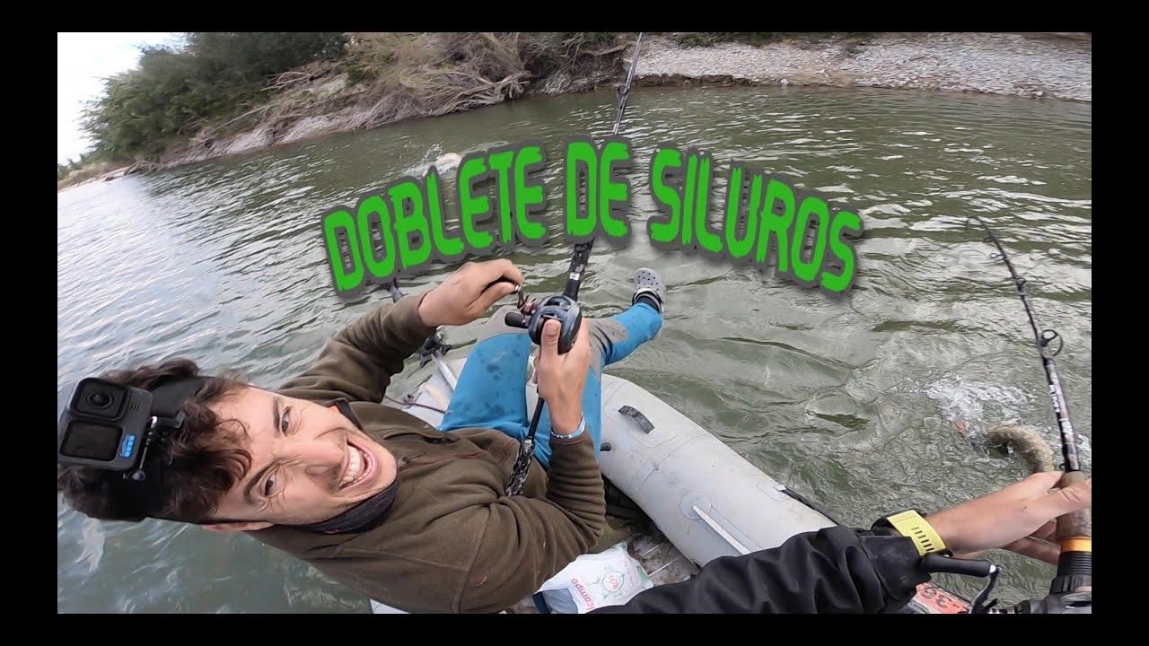 BUSCANDO SILUROS DESDE PATO Y BARCA 🐟🐟 DIAS DE TORMENTA!!!