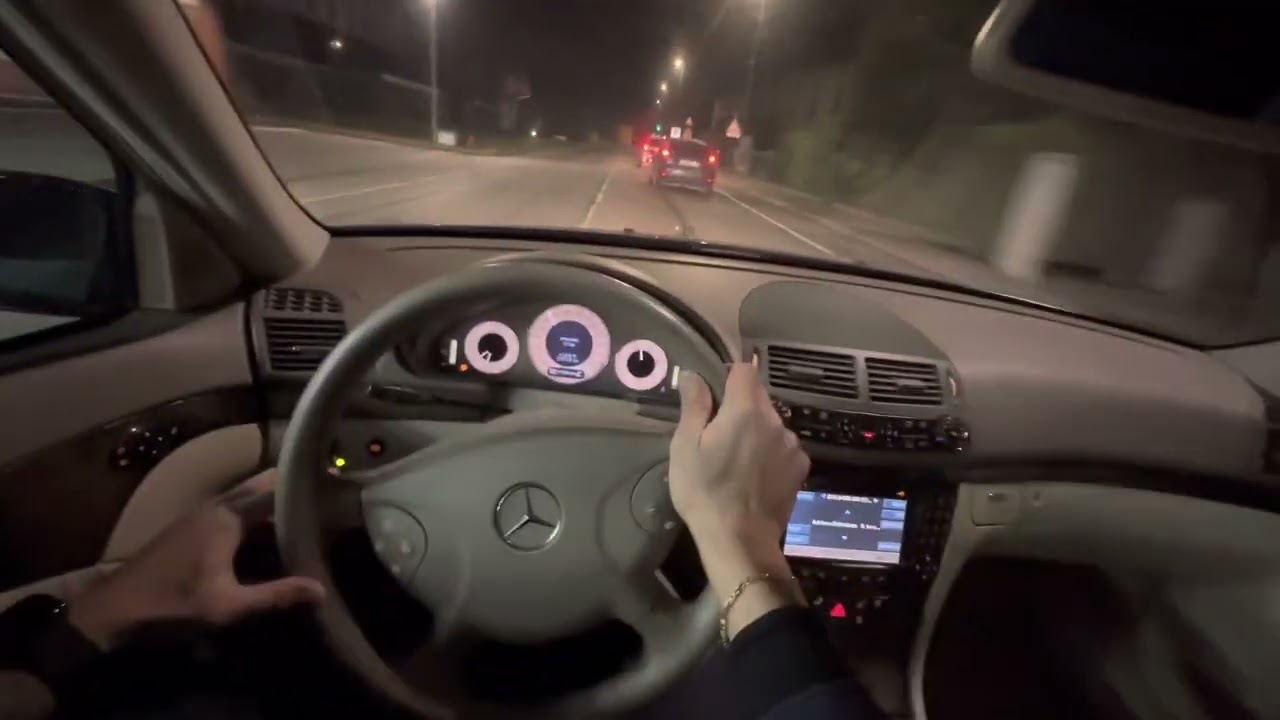 Mercedes w211 E280 270HP AGRESSIVE  DRIVE  POV  REMAPPED