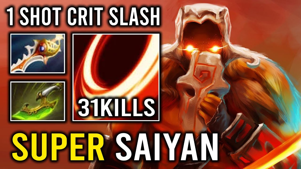 EPIC Super Saiyan 550 Attack Speed Unlimited Crit Blade Dance 1 Shot Juggernaut Dota 2