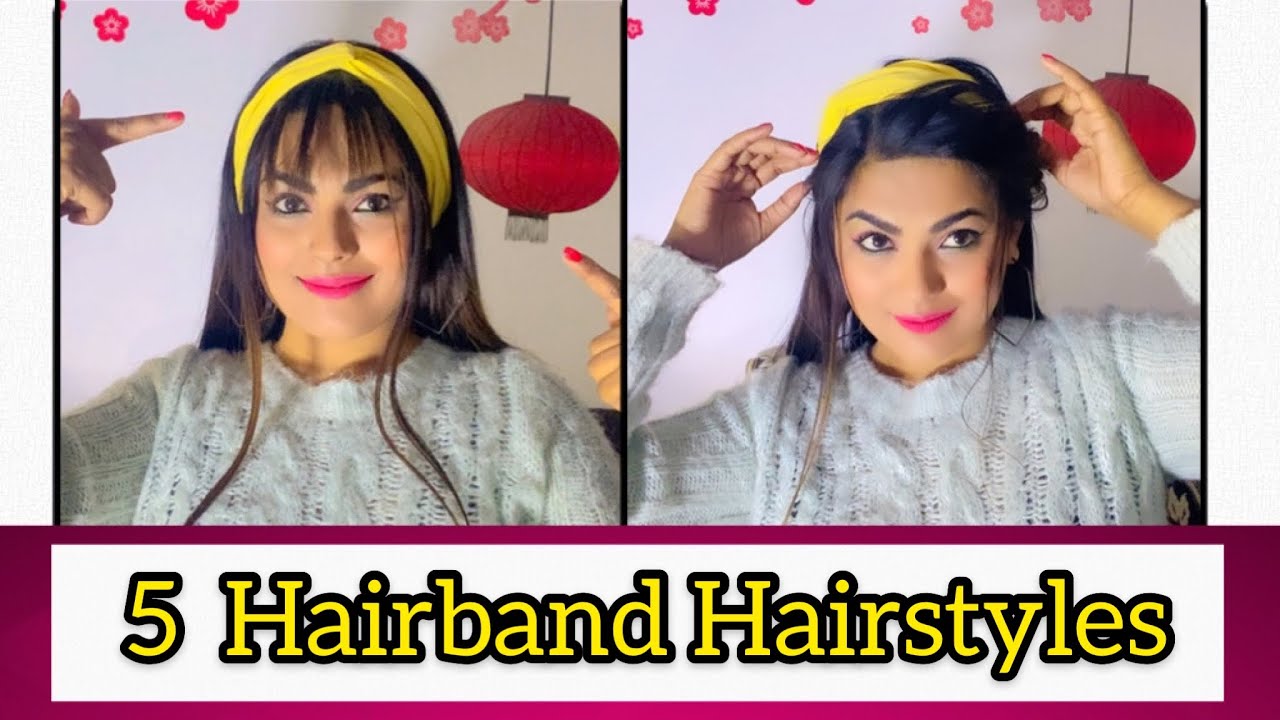 U Never Seen These Hairband Hairstyles Before || Unique Hairband Hairstyles || Hairband Knot Ideas |
