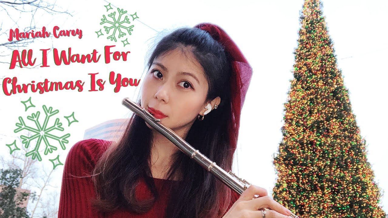 Mariah Carey - All I Want For Christmas Is You Flute Cover by June Yuan from California