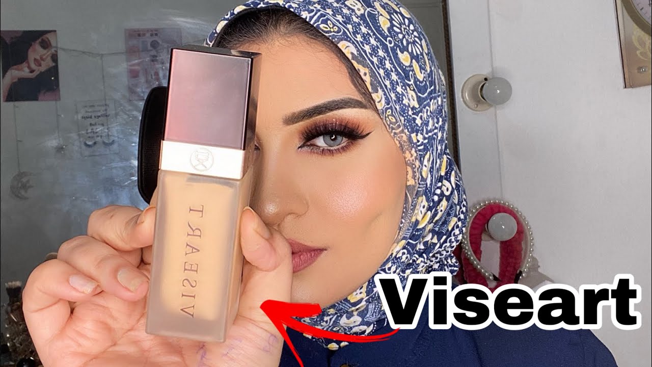 اول ريفيو عربي لفونديشن بيخفي كل عيوب البشرة ويبان ناعم عالبشرة viseart 😍