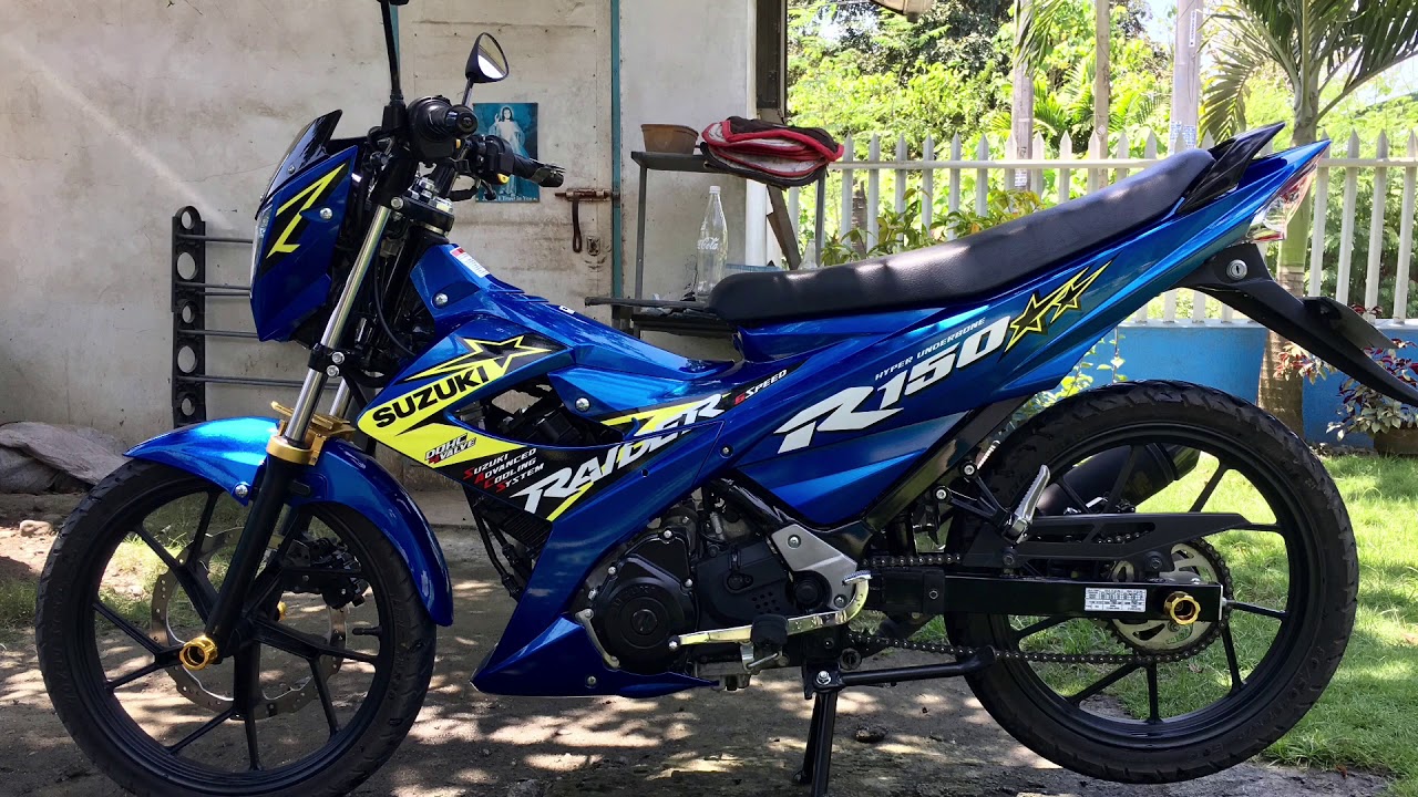 Raider 150 carb (blue) before and after effect!
