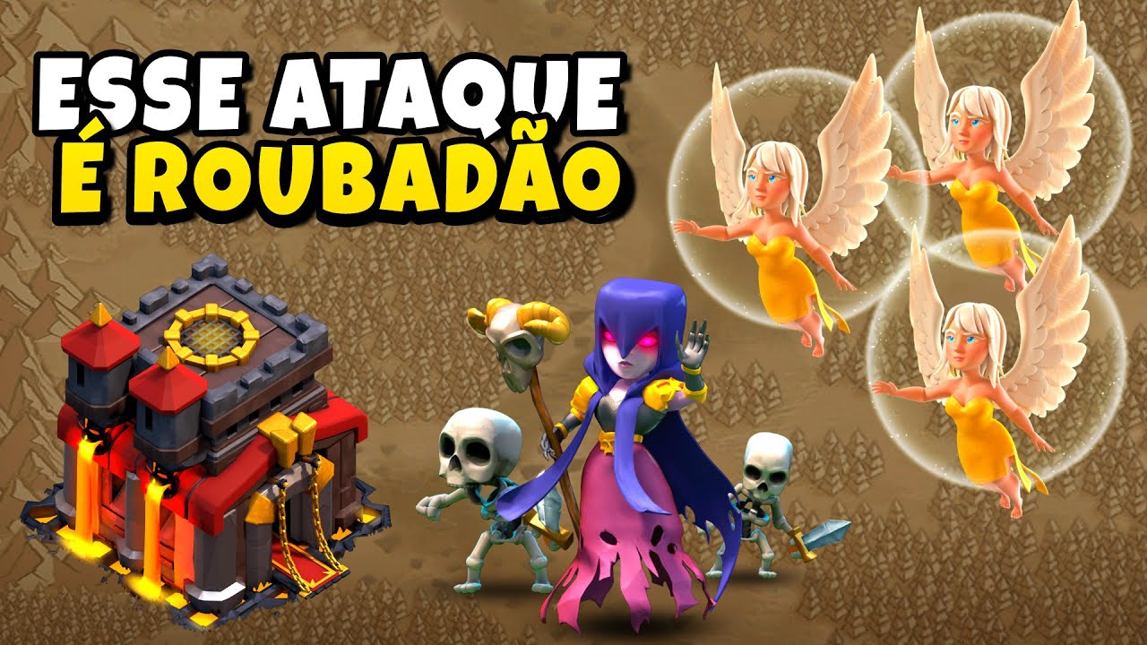 COM ESSE ATAQUE VOCÊ VAI CONSEGUIR 3 ESTRELAS FACILMENTE NO CV10 | Clash Of Clans