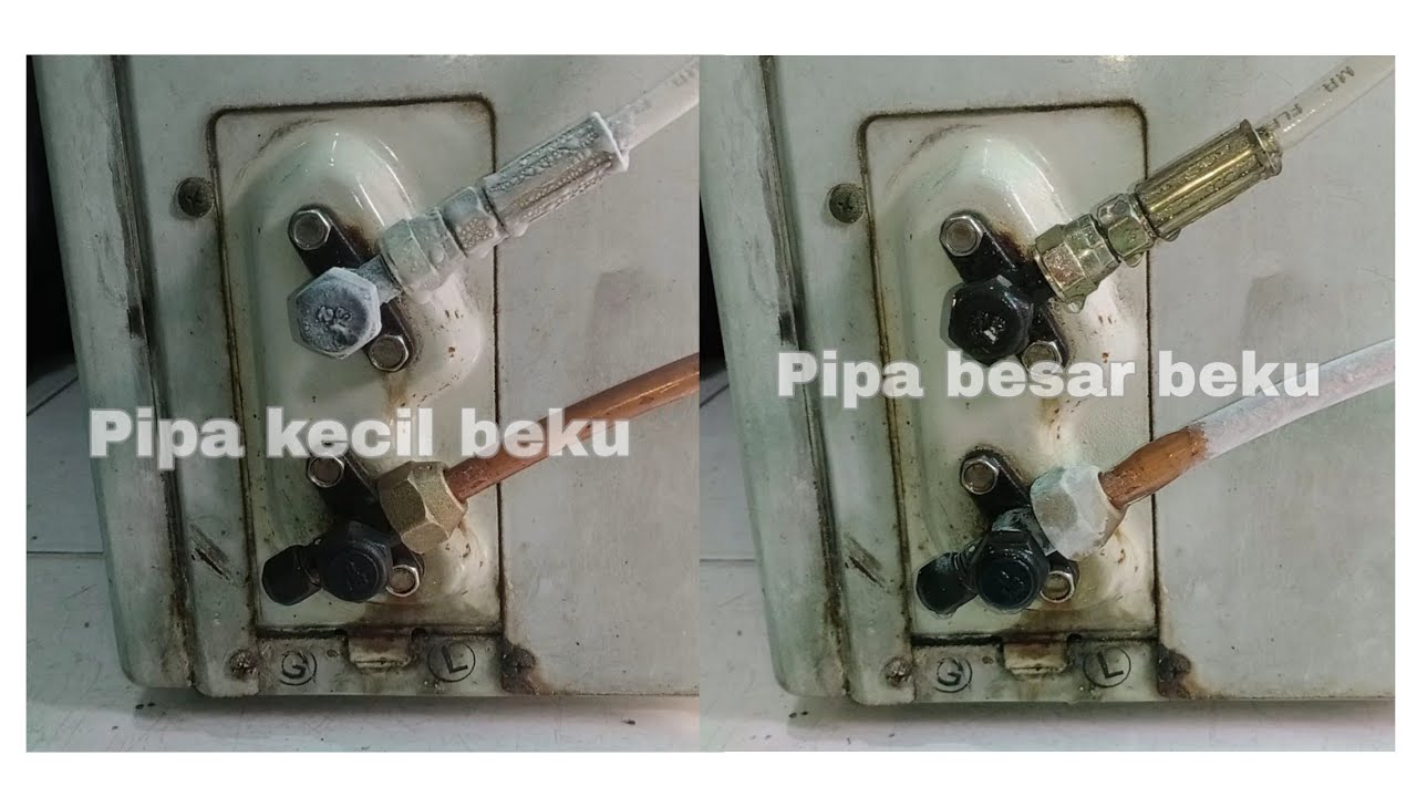 Check kondisi ac baik atau rusak semua pasti bisa, pipa kecil ber es beku - pipa besar ber es beku