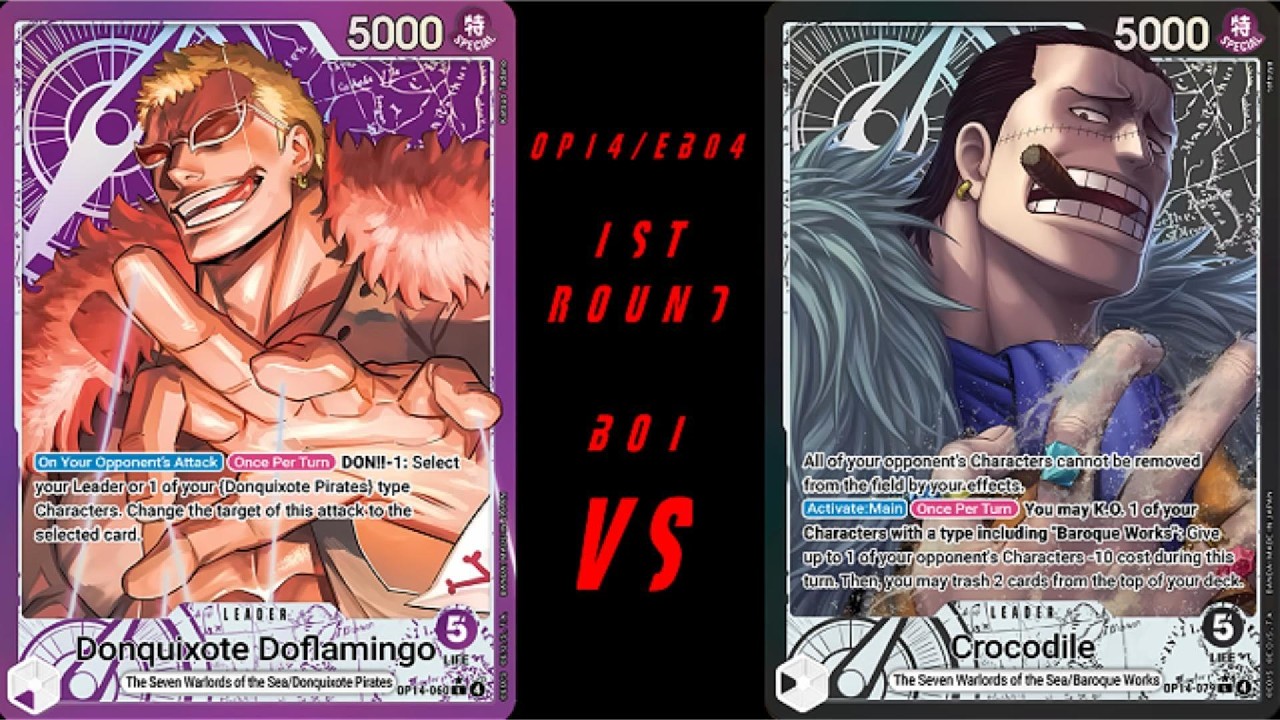 One Piece TCG OP14+EB04 POV P Doflamingo VS B Crocodile