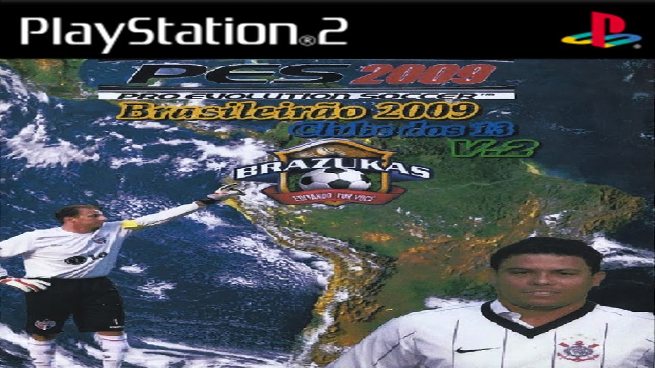 PES BRAZUKAS 2009 CLUBE DOS 13 PLAYSTATION 2