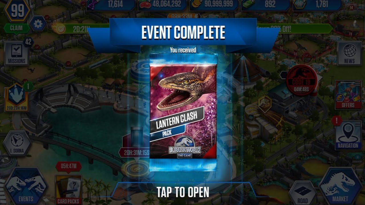 LANTERN CLASH PACK - Jurassic World The Game (EP-1058)