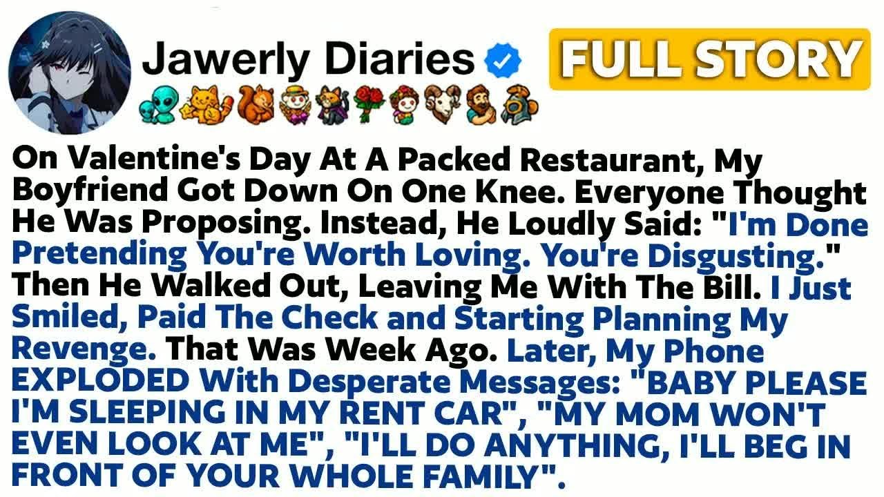 [FULL STORY] On Valentine's Day At A Packed Restaurant, My Boyfriend Got Down On One Knee....