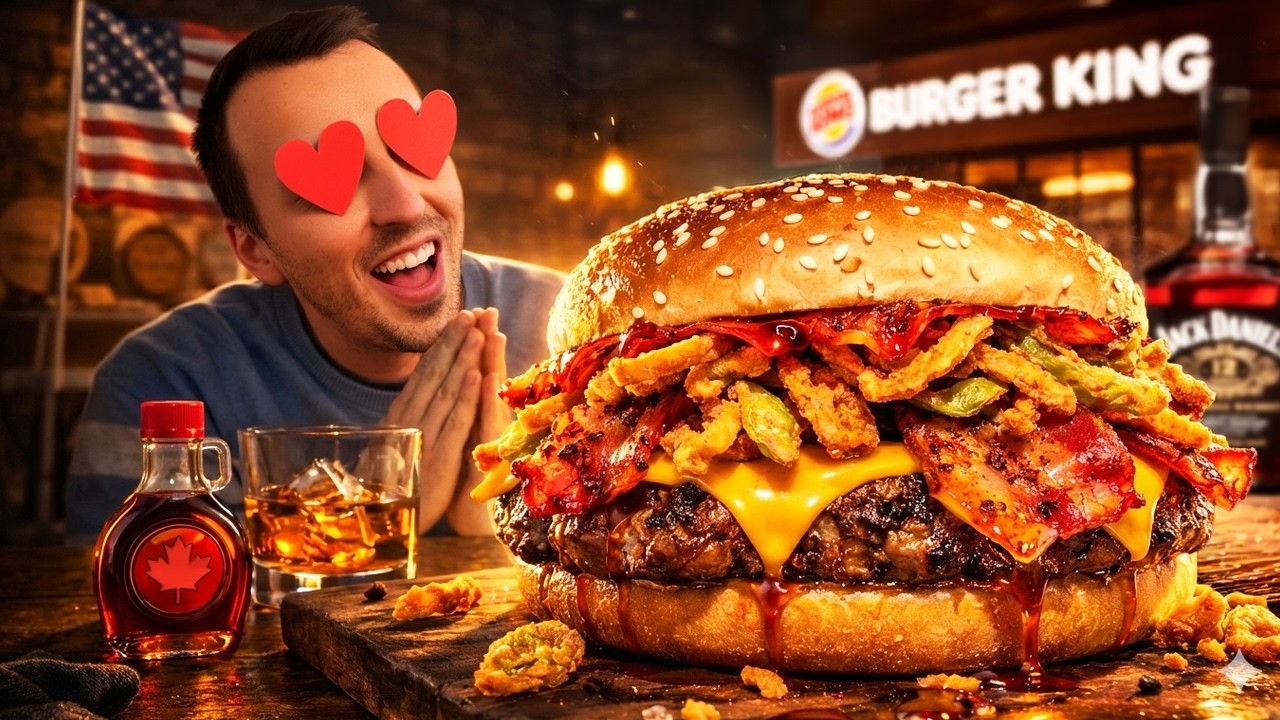 Ce burger au WHISKY est ABUSÉ (Burger King USA)