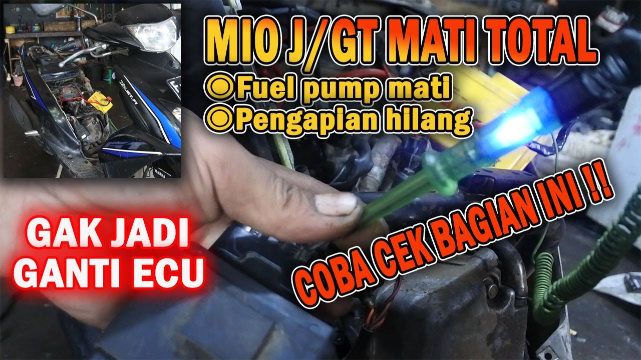 MIO J MATI TOTAL COBA CEK DULU BAGIAN INI SEBELUM GANTI ECU !!