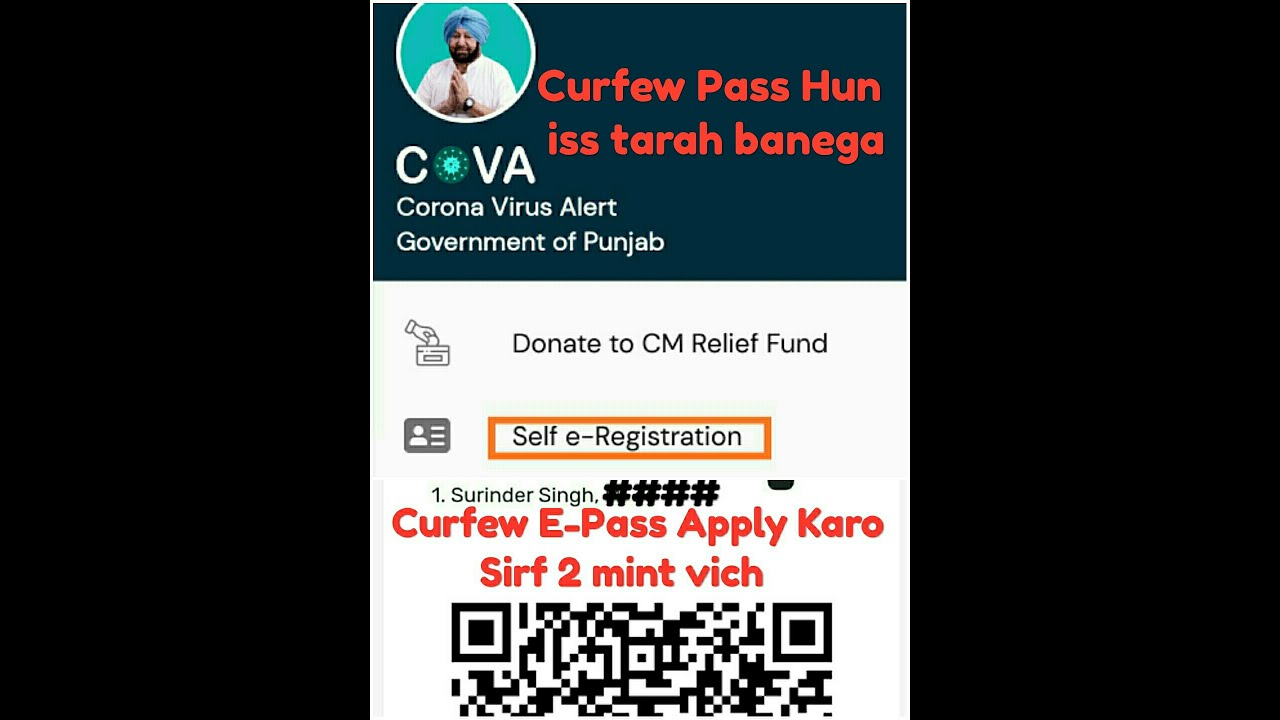 How to Make Corona Curfew Pass in Punjab Online : Official Punjab Govt App To get Corona Curfew Pass