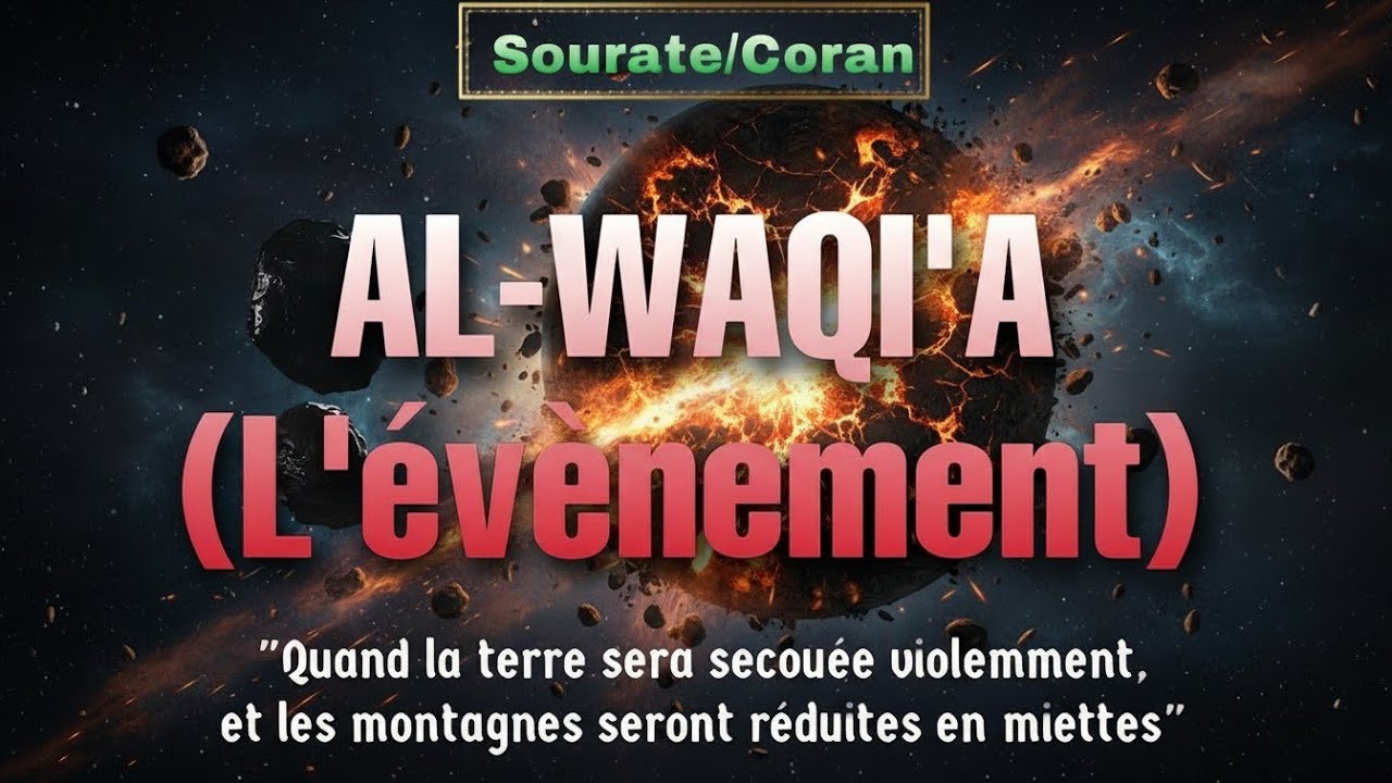 Sourate/Coran 56 AL-WAQI'A (l'évènement) الواقعة- Magnifique Récitation relaxante qui apaise le cœur