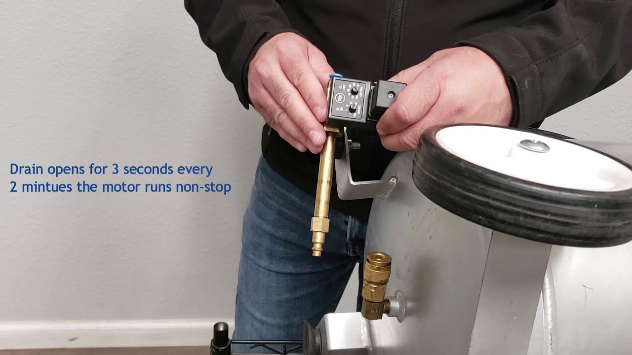 California Air Tools 10020CAD  Automatic Drain Valve Installation