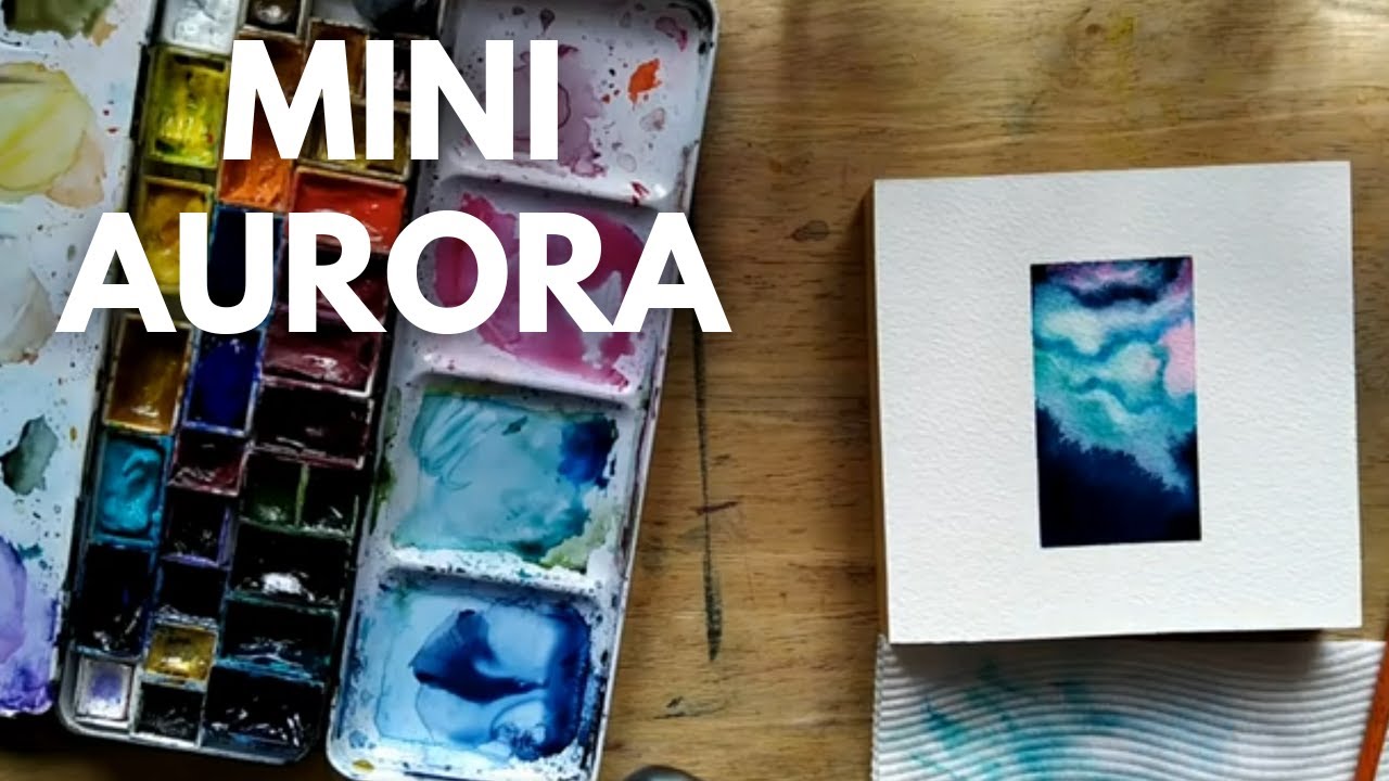 Mini Aurora relaxing paint along with easy music