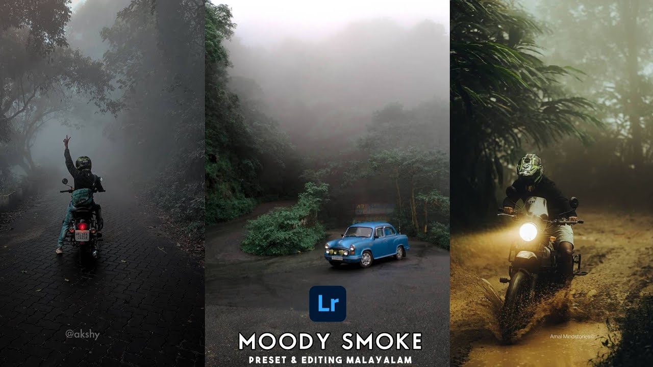 Lightroom Preset | Moody Smoke Editing & Preset Malayalam | Moody Preset ||Abhijith Prakashan||