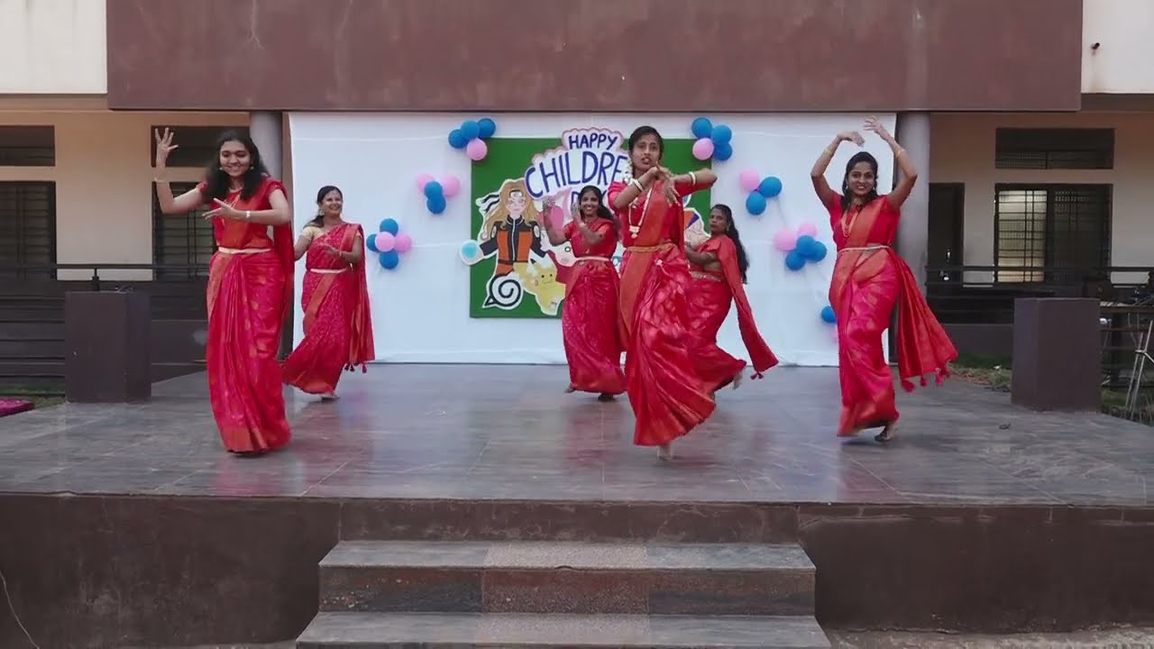 Children's day dance performance by teachers of St Francis of Assisi school Chikodi 