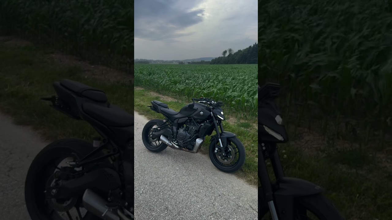 Brutal full Black Yamaha MT 07 2025🖤 #mt07 #yamaha #motorcycle #shorts