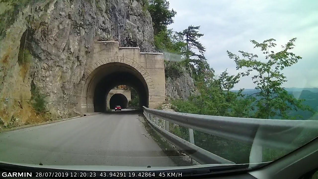 DRIVE #657: Mitrovac-Perućac-Bajina Bašta (Serbia) (timelapse 4x) *Read Description*