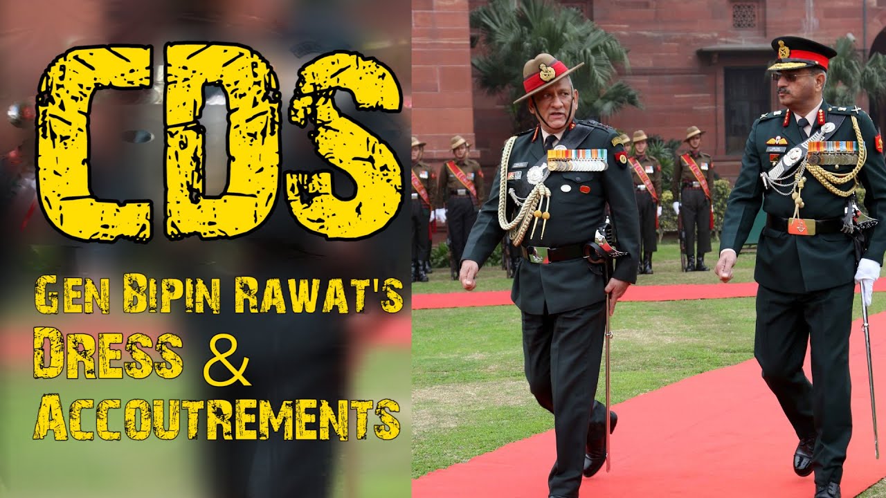Rank Badges and Accoutrements of Chief of Defence Staff General Bipin Rawat | CDS Uniform