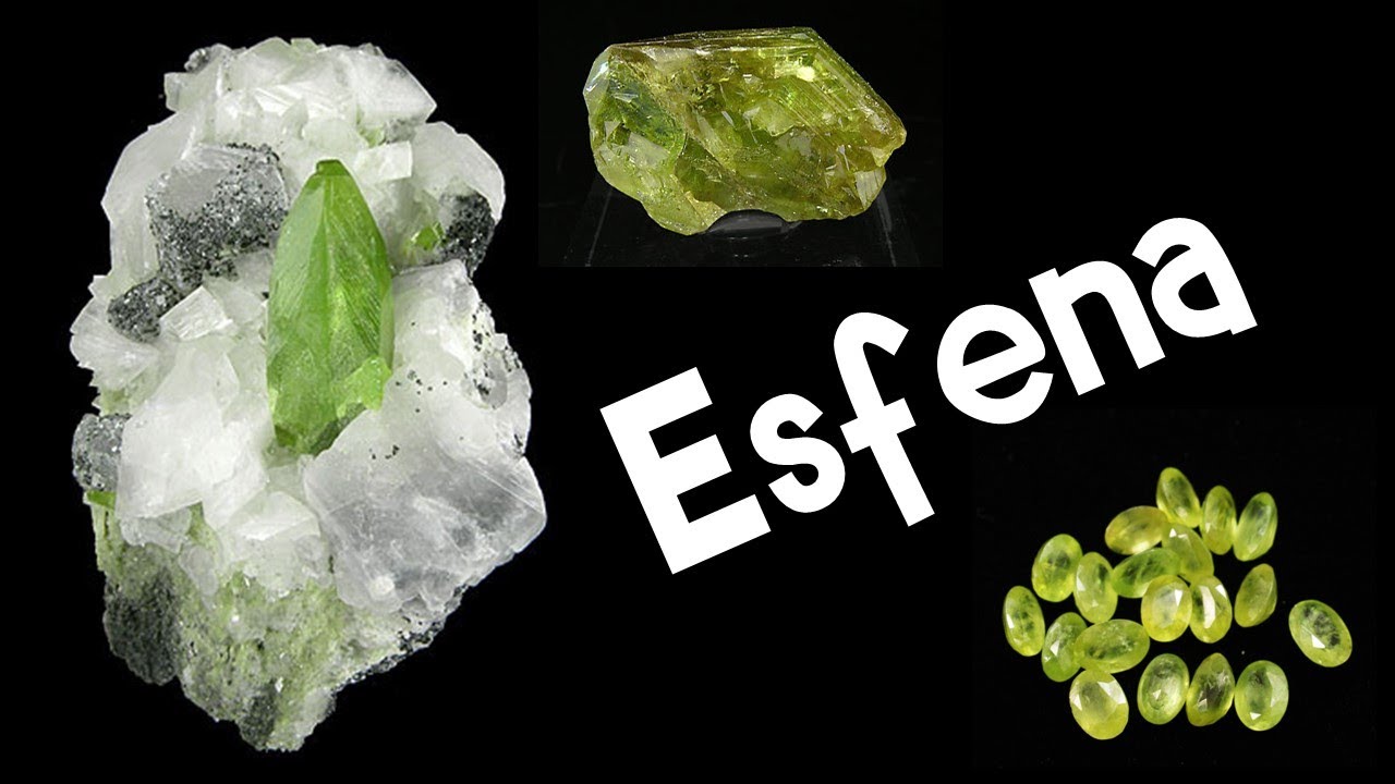 Esfena / características y propiedades de identificación