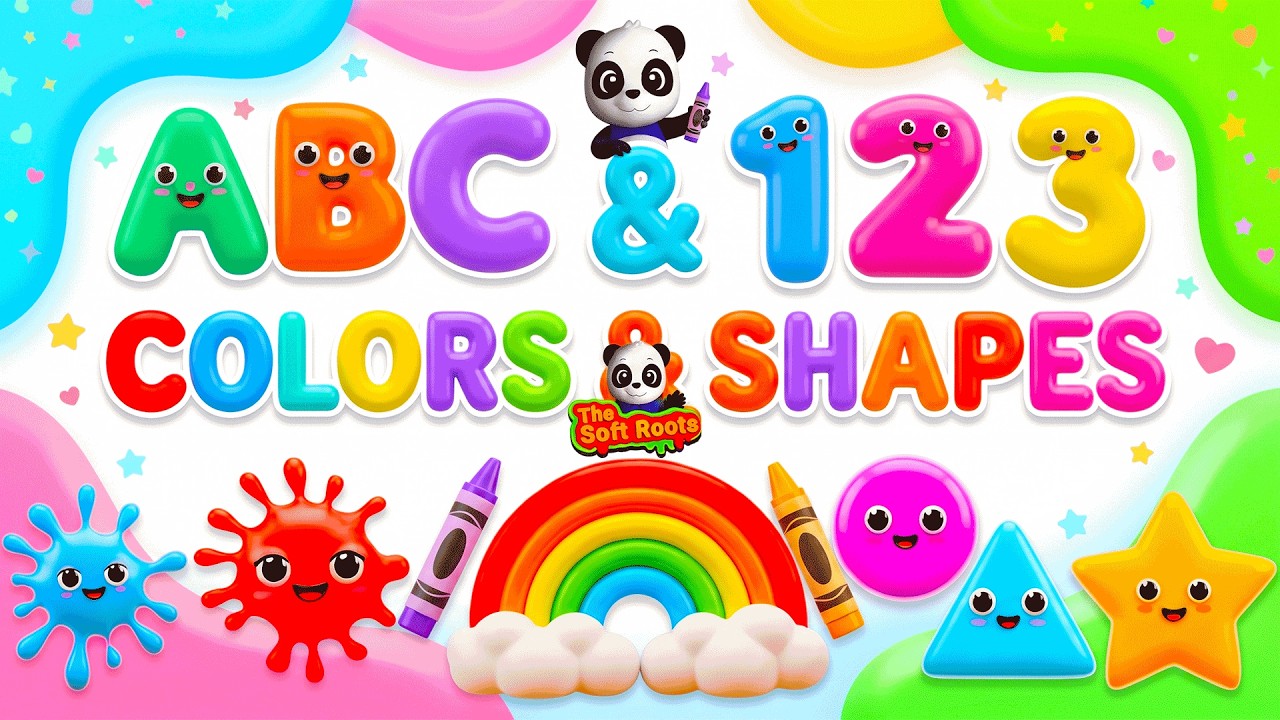 Preschool Learning activities for 3 year olds at home | Learn ABC Phonics Shapes Numbers Colors 🌈