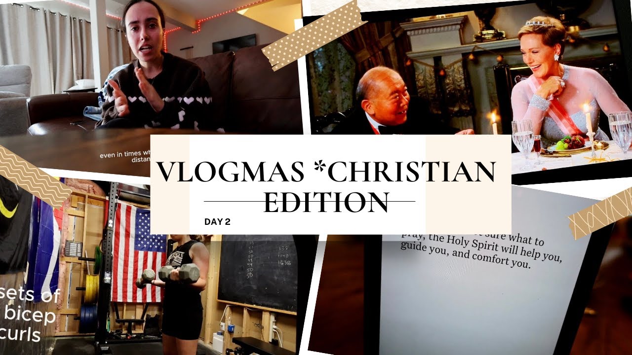 Vlogmas🎄*Christian Edition*✝️ Day 2 |  talking about Jesus, Princess Diaries, & my workout routine