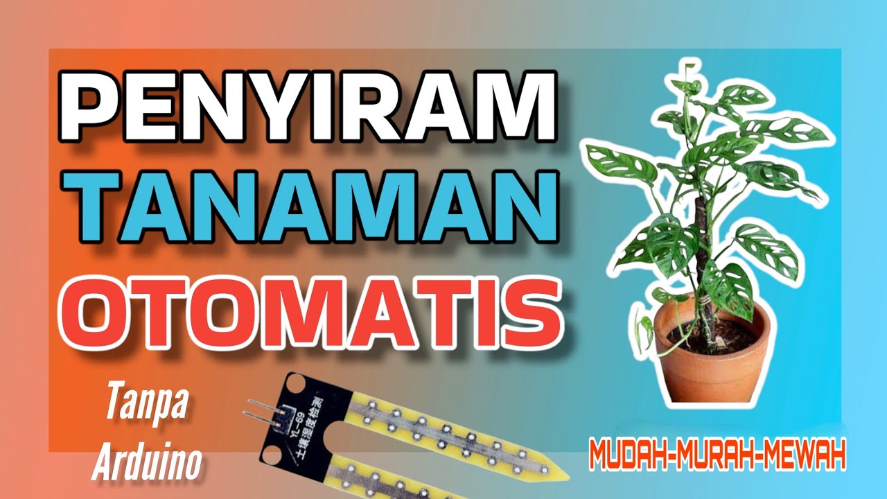 Canggih!! Membuat Alat Penyiraman Otomatis dengan Mudah dan Murah Menggunakan Sensor Soil Moisture