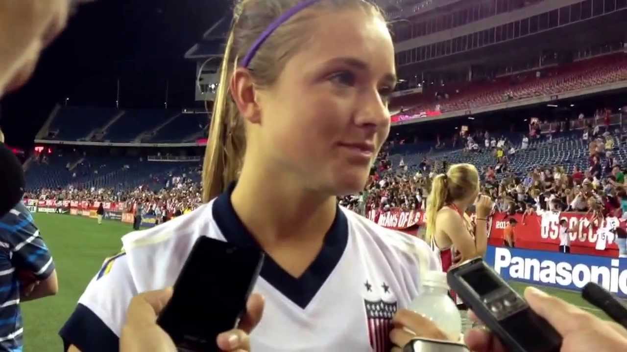 Kristie Mewis 1st USWNT goal - Coach/Teammate Reactions - USA 4, S. Korea 1 - June 15, 2013