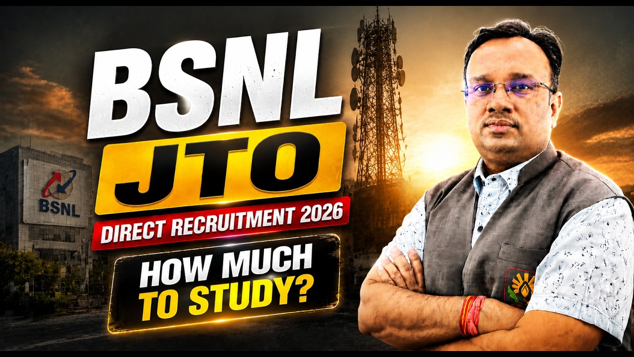 BSNL JTO Direct Recruitment 2026 | Guaranteed Strategy by Dr. Pankaj Goyal
