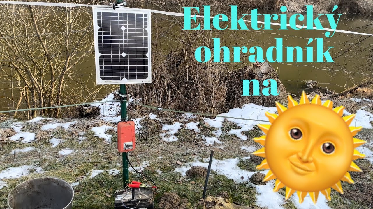 Elektrický ohradník pohání slunce