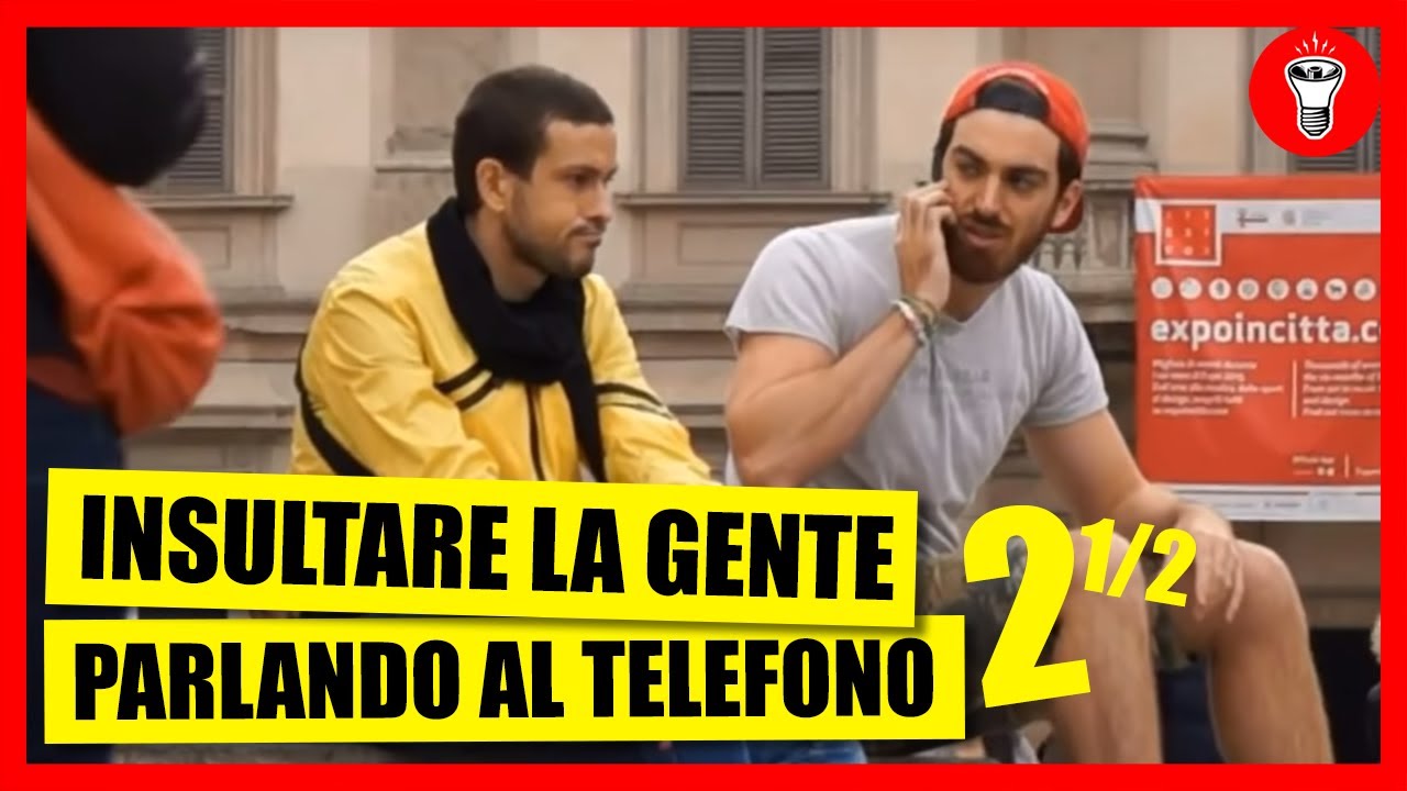 Insultare la Gente Parlando al Telefono 2 e Mezzo - [Esperimento Sociale] - theShow