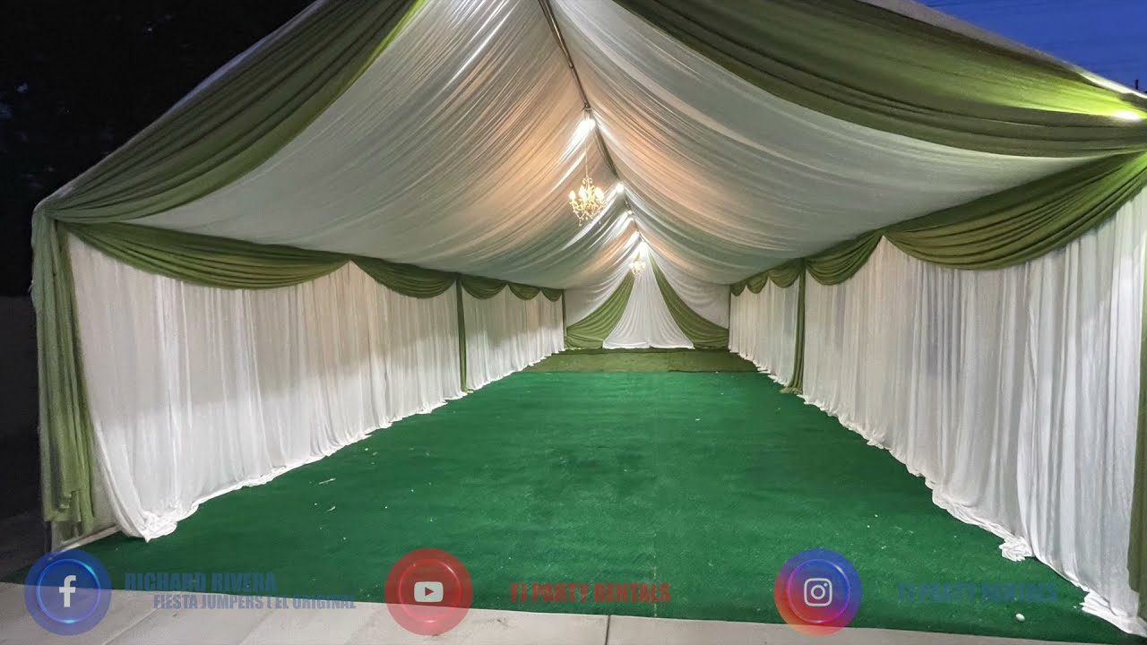 COMO ARMAR UN CARPA CON DRAPPING FACIL