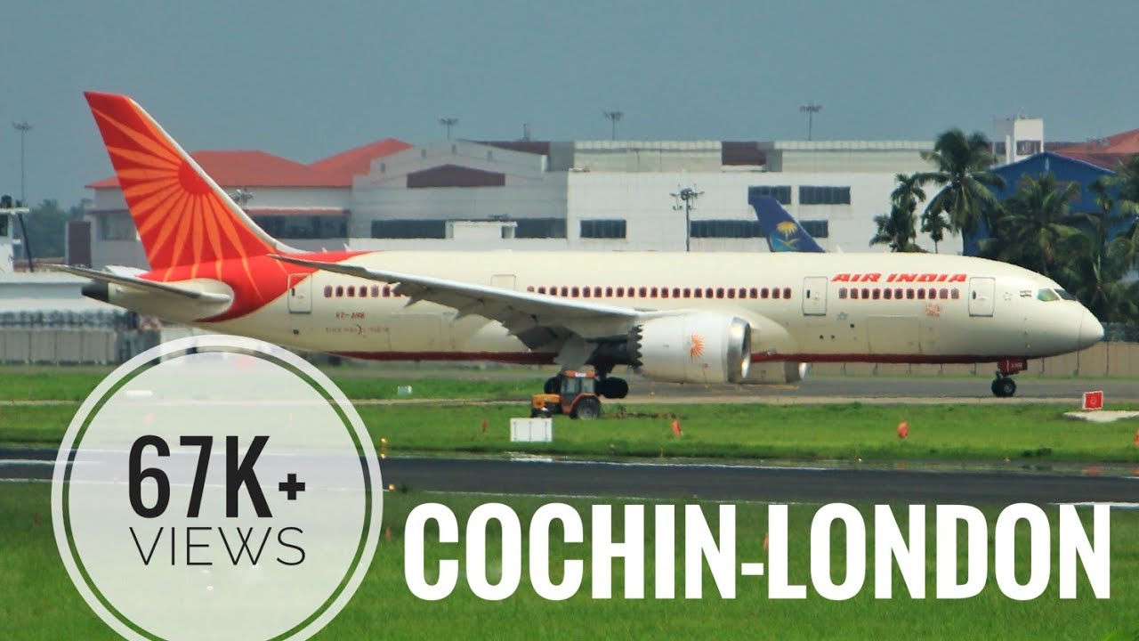 Kochi - London| Air India Boeing 787 TAKEOFF from Cochin Int'l Airport | Vande Bharat Mission