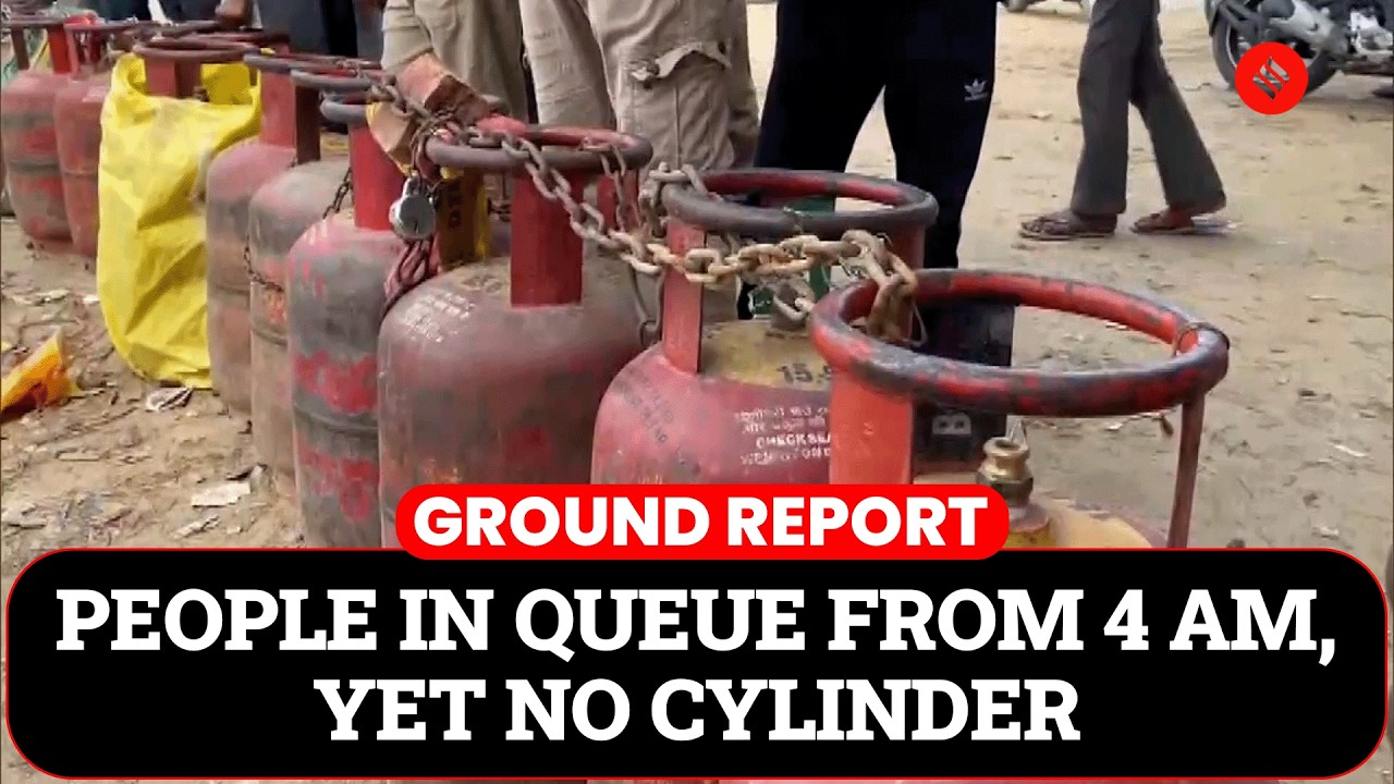 Ground Report: Unavailability of LPG cylinders forces people to across country to queue up since 4am