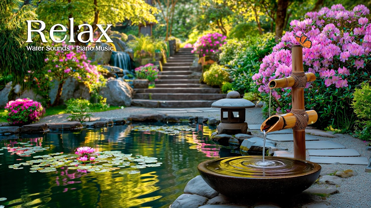 Relaxing Music and Water Sounds for Meditation 🌿 Calm Mind, Anxiety Relief and Deep Sleep